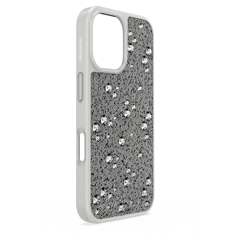 swarovski high smartphone case  scattered design  iphone  16  silver tone