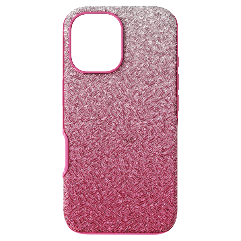 swarovski high smartphone case  color gradient  iphone  16  pink