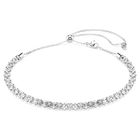 swarovski dextera necklace  round cut  white  stainless steel