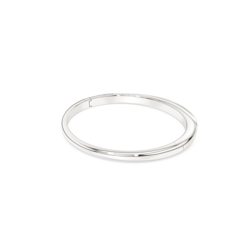 swarovski classica bangle  round cut  white  sterling silver