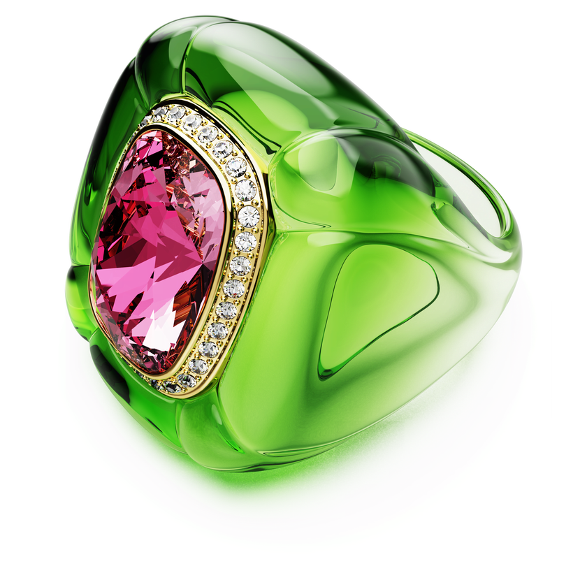 swarovski dulcis cocktail ring  cushion cut  pav   multicolored
