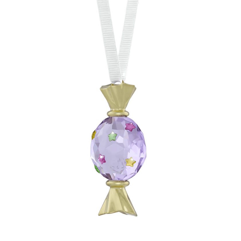 swarovski holiday cheers dulcis candy ornament  violet