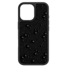 swarovski high smartphone case  flat back crystals  iphone  17  black