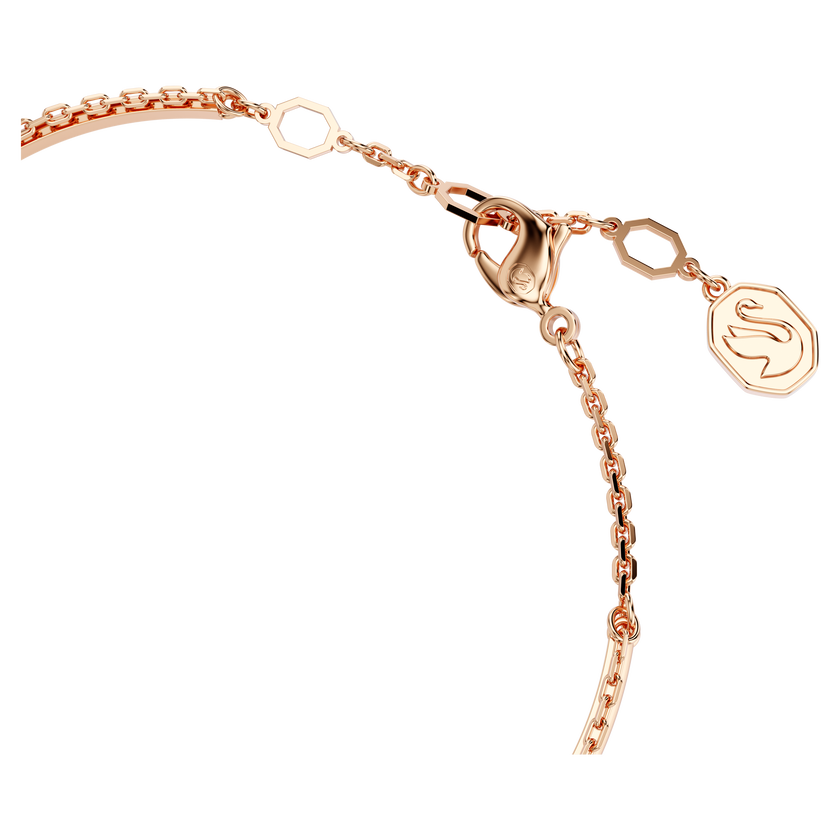 swarovski sublima bangle  white  rose gold tone plated