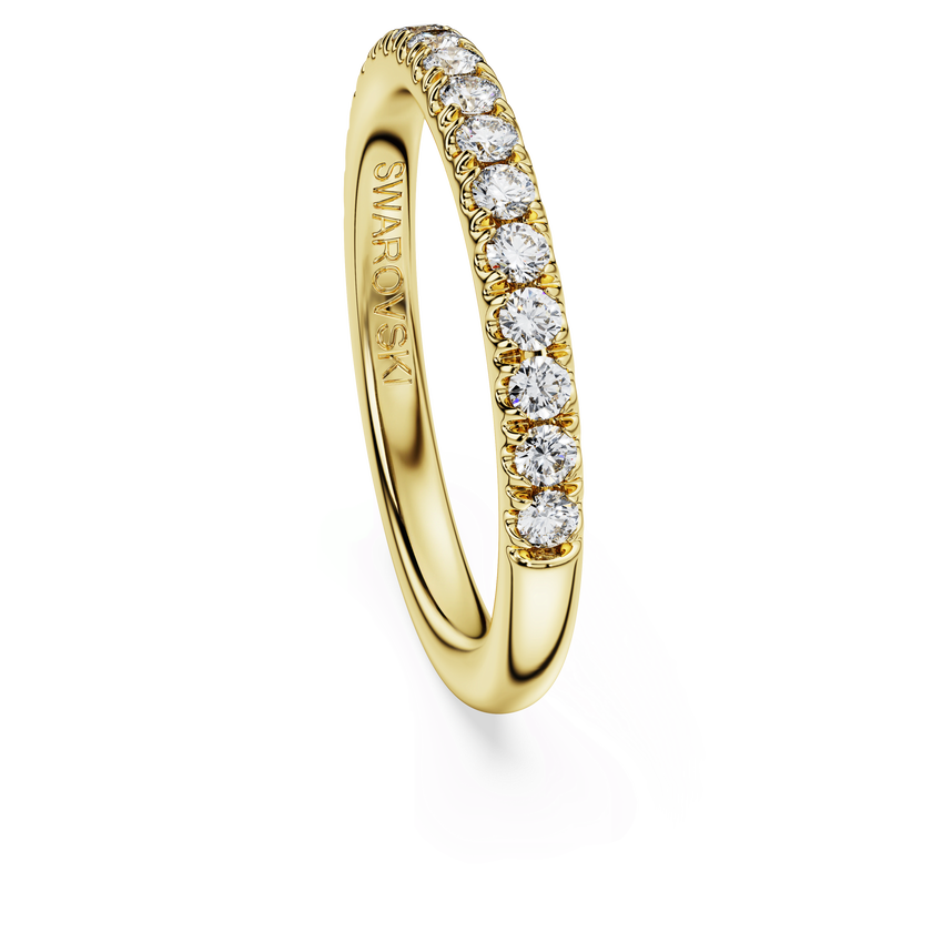 swarovski eternity band ring  laboratory grown diamonds 0 4 ct tw  18k yellow gold
