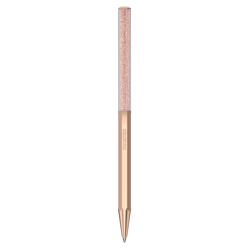 swarovski crystalline ballpoint pen  octagon shape  rose gold tone  rose gold tone plated