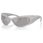 swarovski sunglasses  sk6027  silver tone
