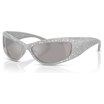 swarovski sunglasses  sk6027  silver tone
