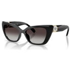 swarovski sunglasses  cat eye shape  sk6047  black