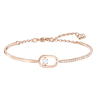 North Bracelet, White, Rose gold plating