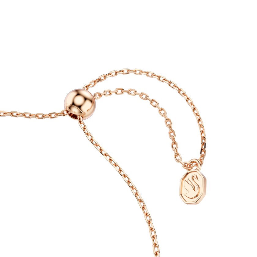 swarovski luckily bracelet  pav   eye  blue  rose gold tone plated