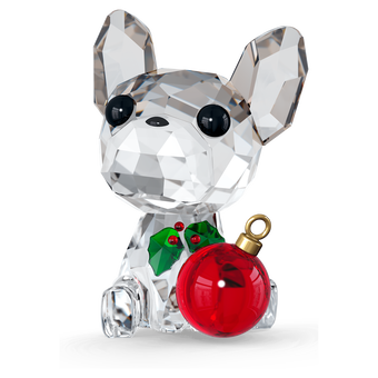 swarovski holiday cheers french bulldog