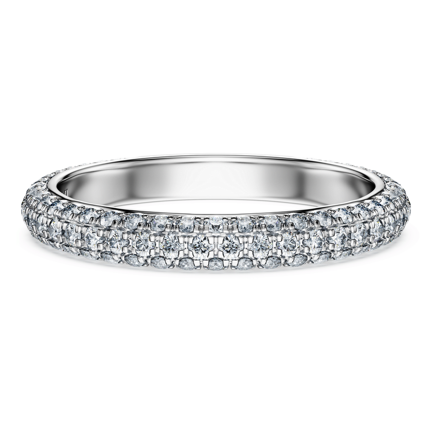 swarovski eternity band ring  laboratory grown diamonds 0 75 ct tw  18k white gold