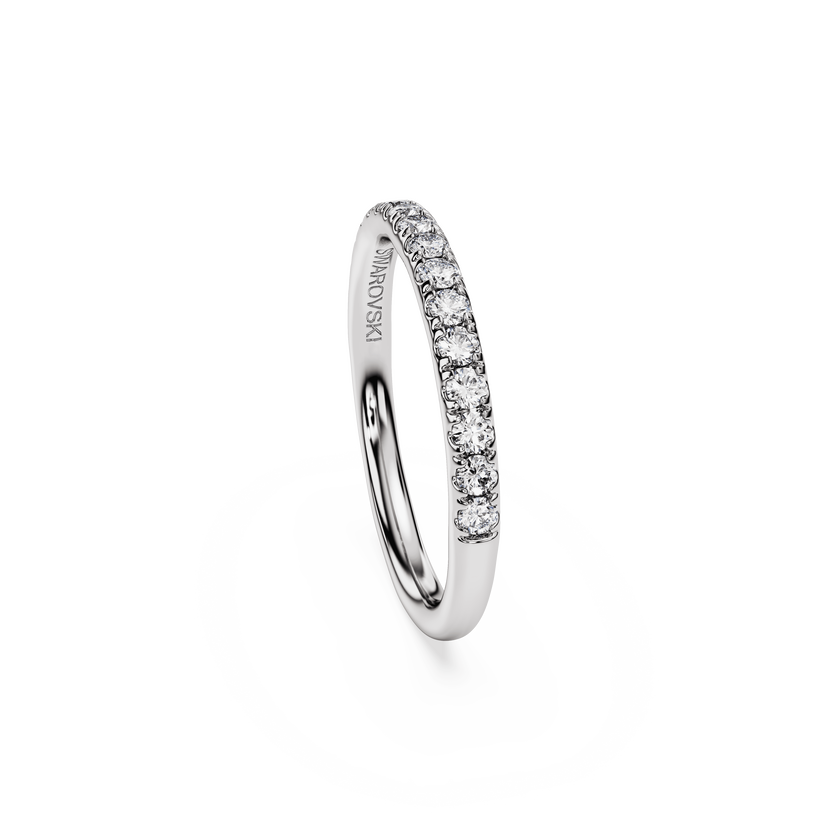 swarovski eternity band ring  lab grown diamonds 0 4 ct tw  round shape  sterling silver