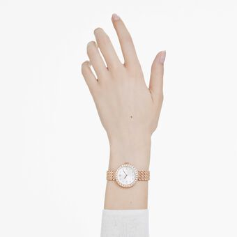 swarovski certa watch swiss made metal bracelet rose gold tone rose gold tone finish