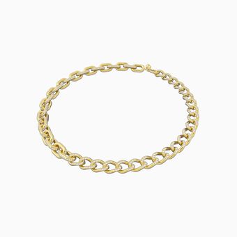 Dextera necklace,  Small, Pavé crystal, Gold-tone plated