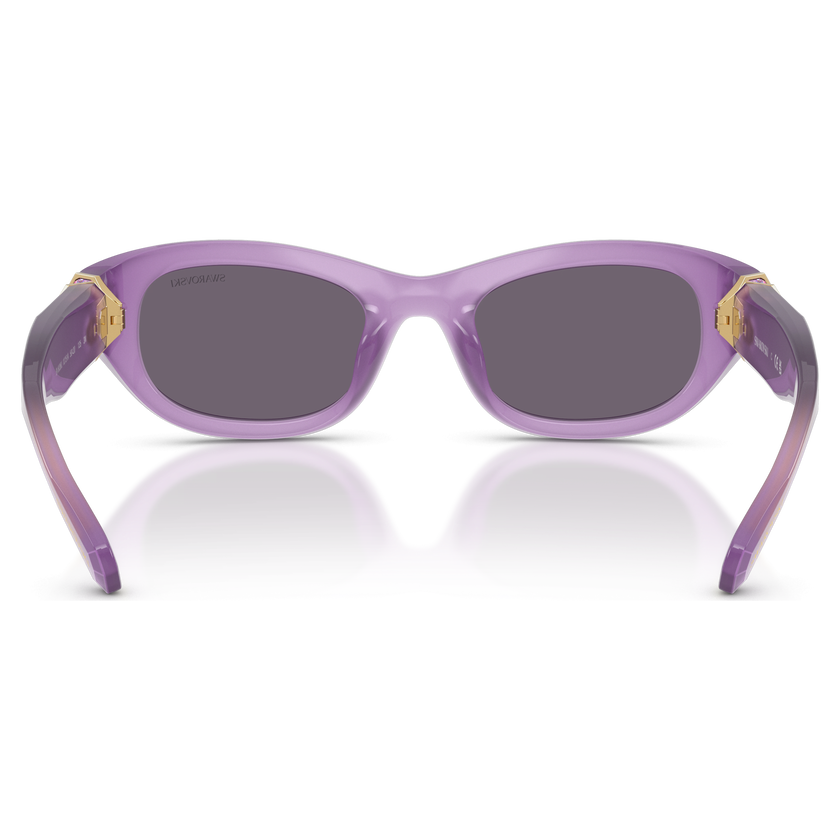swarovski sunglasses  pillow shape  purple