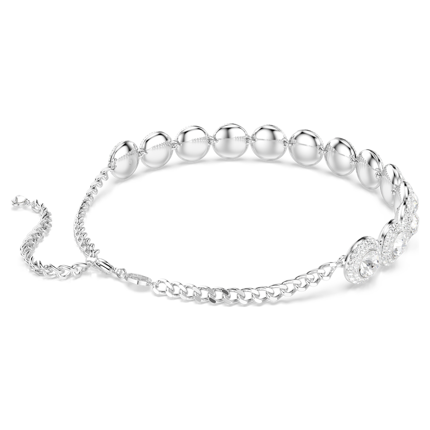 swarovski una angelic choker  white  rhodium plated