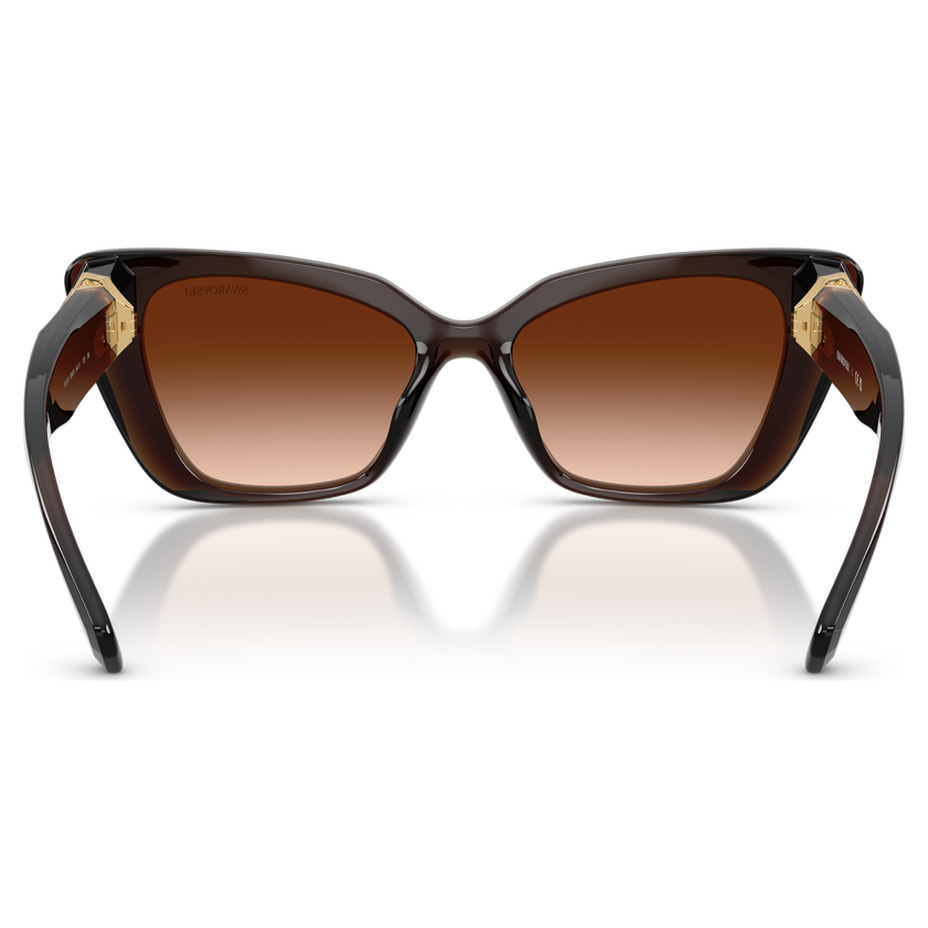 swarovski sunglasses  cat eye shape  sk6047  light brown