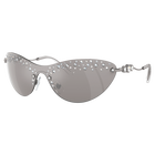 swarovski sunglasses  mask  silver tone