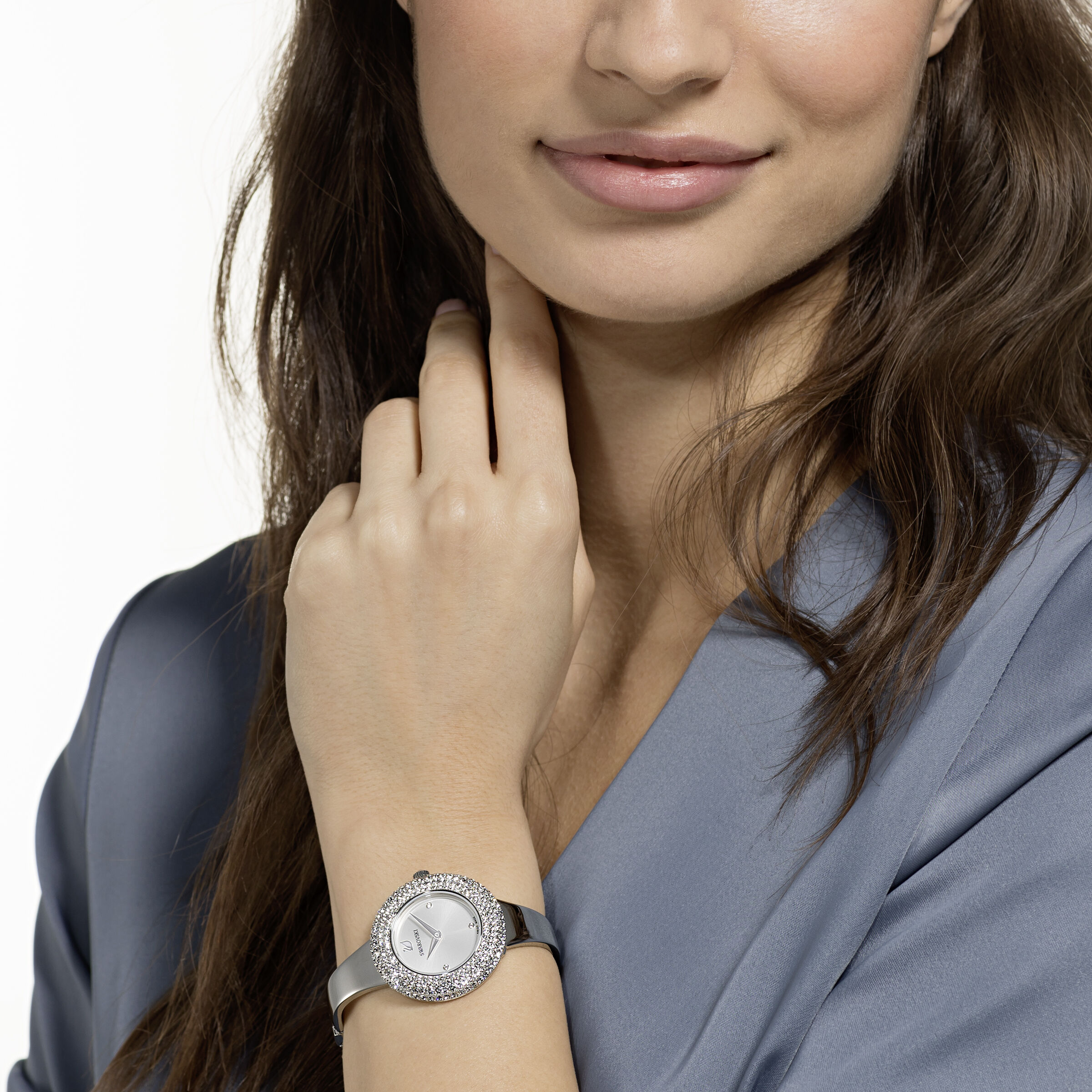 Swarovski crystal 2025 rose watch