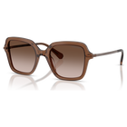 swarovski sunglasses  square shape  brown