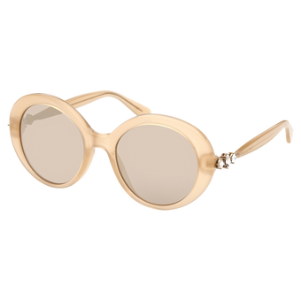 Gema Sunglasses, Oval, Gold-tone