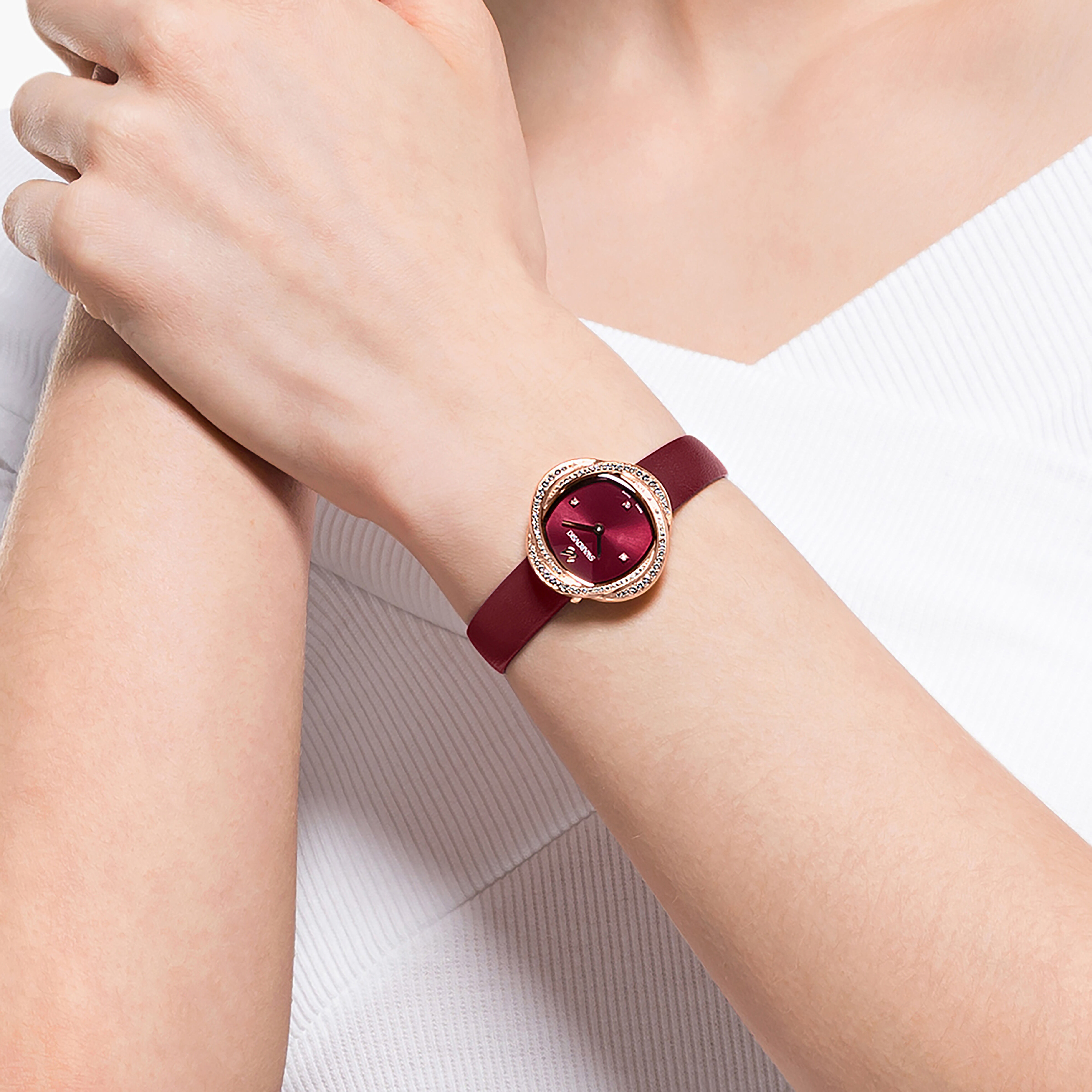 Crystal flower watch swarovski clearance