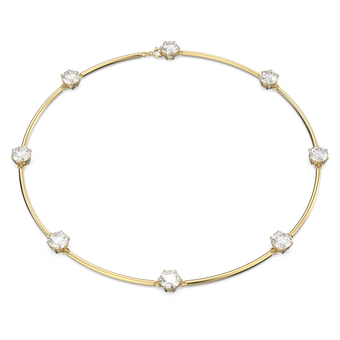swarovski constella choker  white  gold tone plated