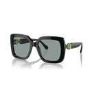 swarovski sunglasses  oversized  square shape  sk6001el  black