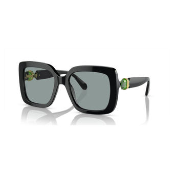 swarovski sunglasses  oversized  square shape  sk6001  black
