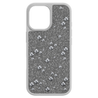 swarovski high smartphone case  flat back crystals  iphone  17  silver tone