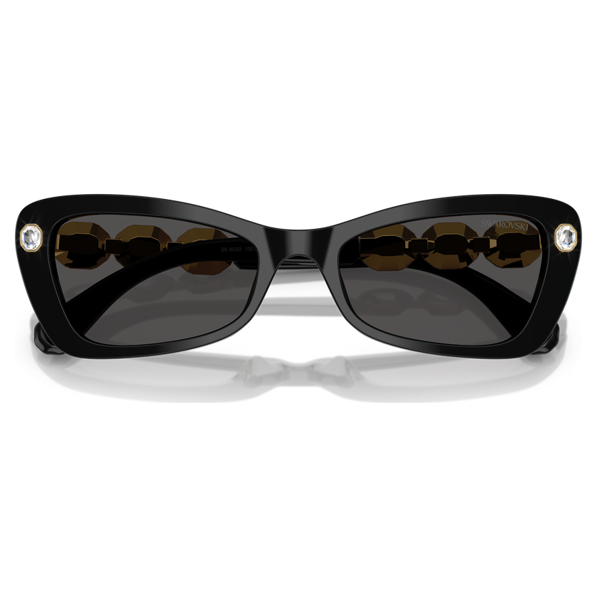 swarovski sunglasses  butterfly shape  sk6033  black