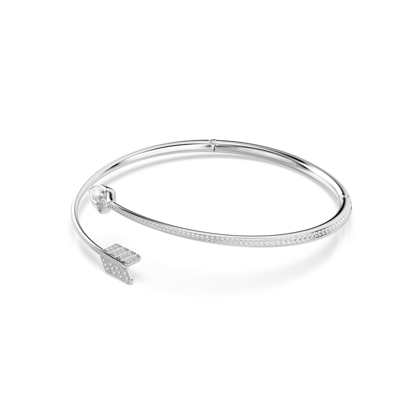 swarovski idyllia choker  mixed cuts  arrow  white  rhodium plated