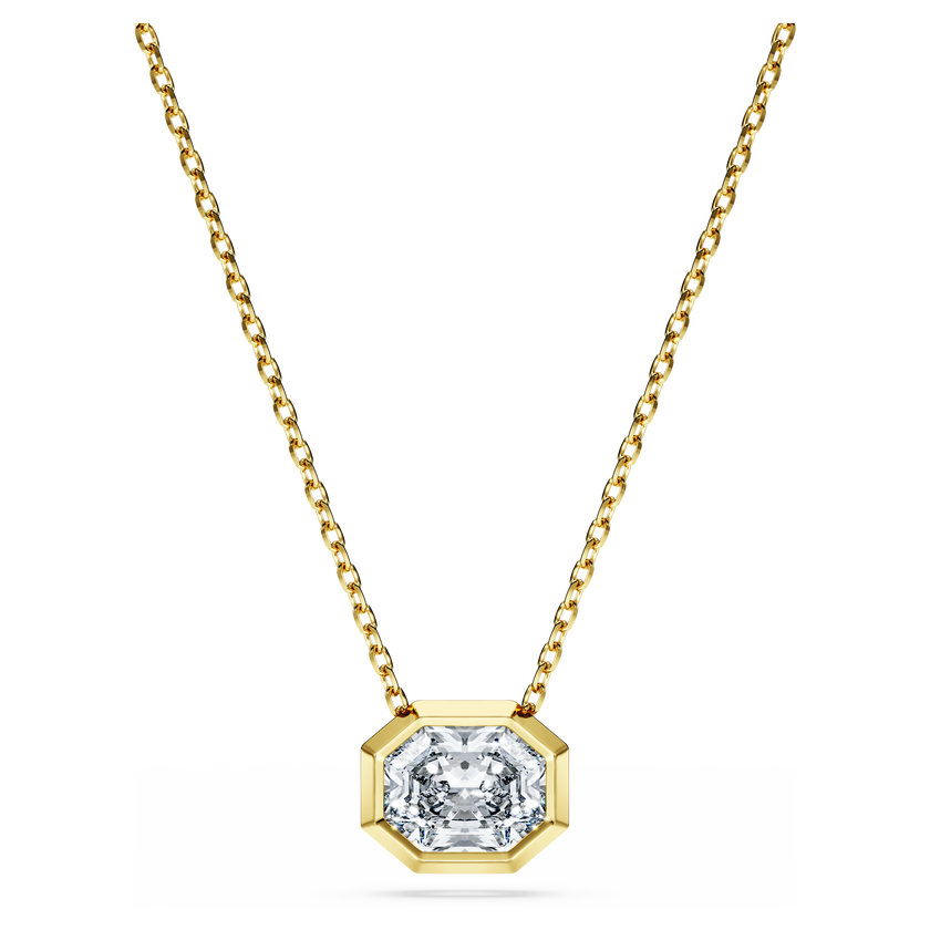 swarovski octagon pendant  lab grown diamonds 1 0 ct tw  octagon shape  18k yellow gold