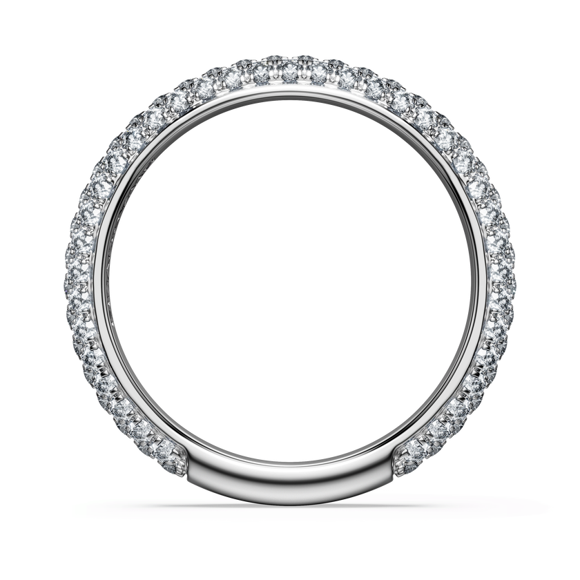 swarovski eternity band ring  laboratory grown diamonds 0 75 ct tw  18k white gold
