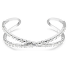 swarovski hyperbola cuff  infinity  white  rhodium plated