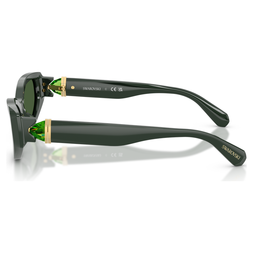 swarovski sunglasses  cat eye shape  sk6045  green