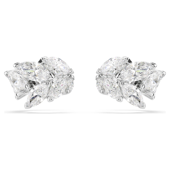 swarovski mesmera ear cuffs  marquise cut  white  rhodium plated
