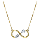 swarovski eternity pendant  lab grown diamonds 0 35 ct tw  mixed shapes  18k yellow gold