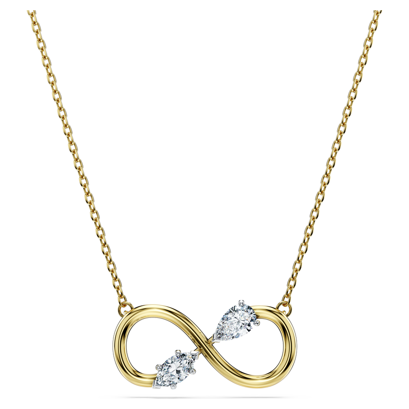 swarovski eternity pendant  lab grown diamonds 0 35 ct tw  mixed shapes  18k yellow gold
