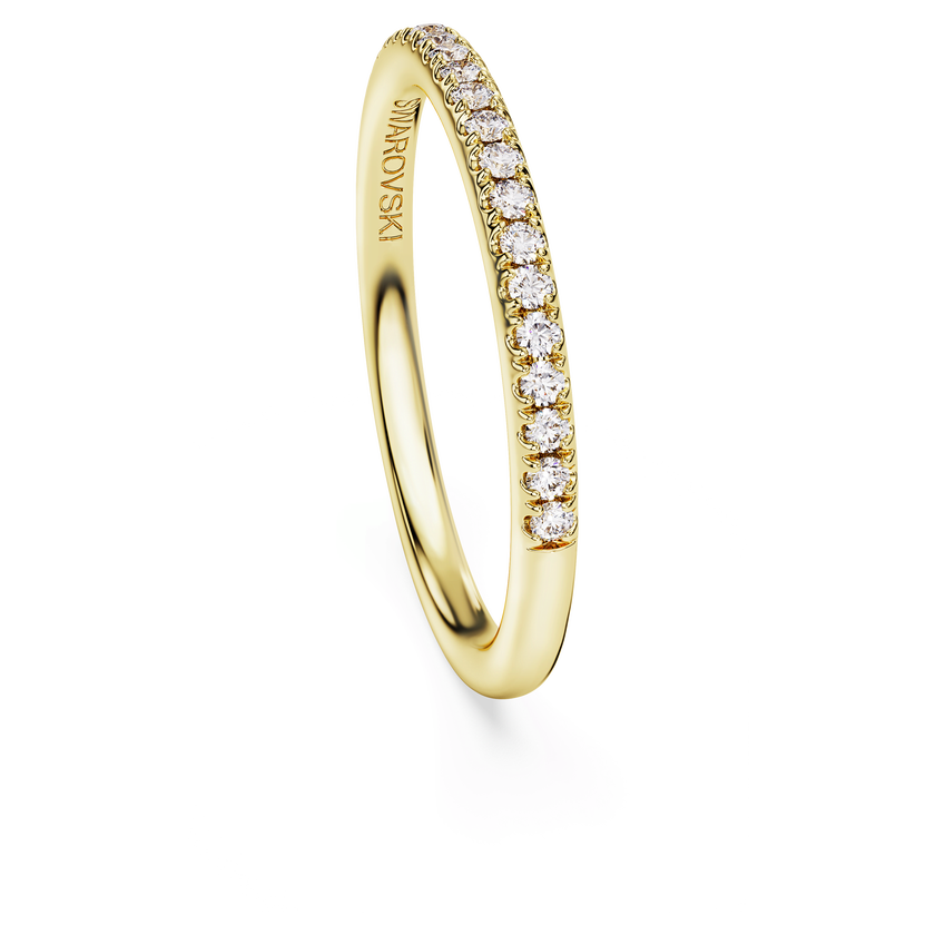 swarovski eternity band ring  laboratory grown diamonds 0 2 ct tw  18k yellow gold