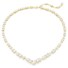 swarovski mesmera necklace  mixed cuts  white  gold tone plated