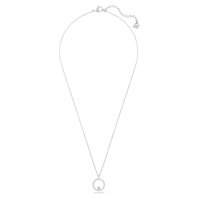 swarovski creativity pendant  white  rhodium plated