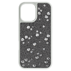 swarovski high smartphone case  scattered design  iphone  16  silver tone