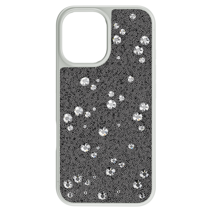 swarovski high smartphone case  scattered design  iphone  16  silver tone