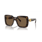swarovski sunglasses  oversized  square shape  sk6001 el sq  brown