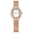 swarovski matrix octagon watch  metal bracelet  rose gold tone  rose gold tone finish