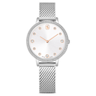 swarovski clarica watch  swiss made  metal bracelet  silver tone  stainless steel