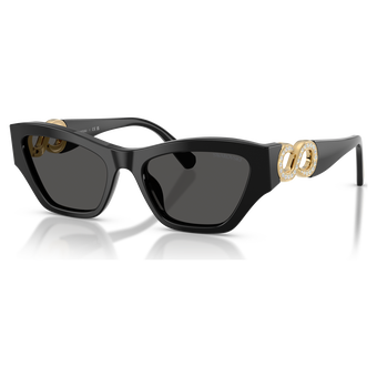 swarovski sunglasses  cat eye shape  sk6076  black